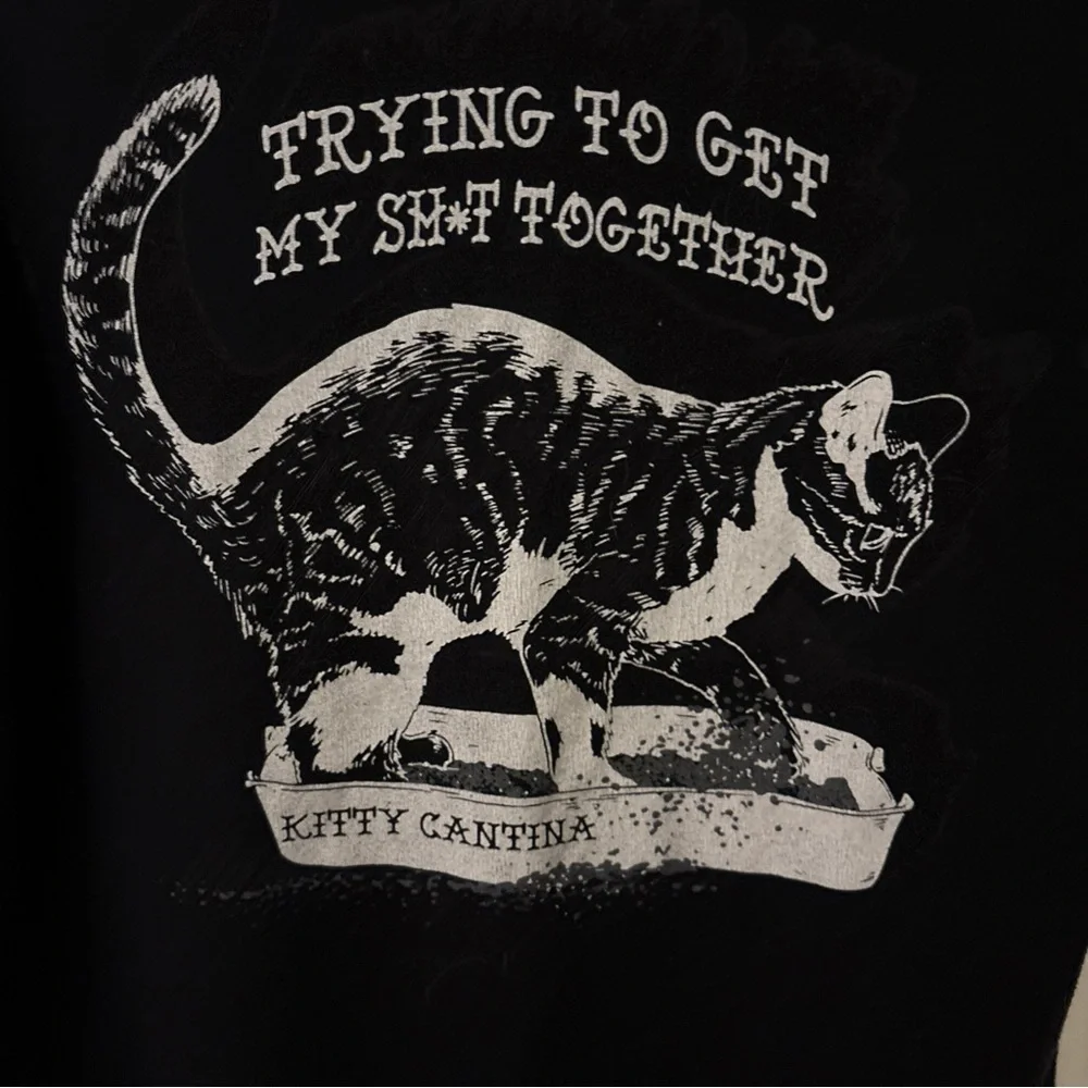 Next Level Apparel Black Cat Humor Tee